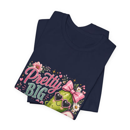Pretty Big Dill T‑Shirt — Cute Pickleball Graphic Tee with Floral Accents