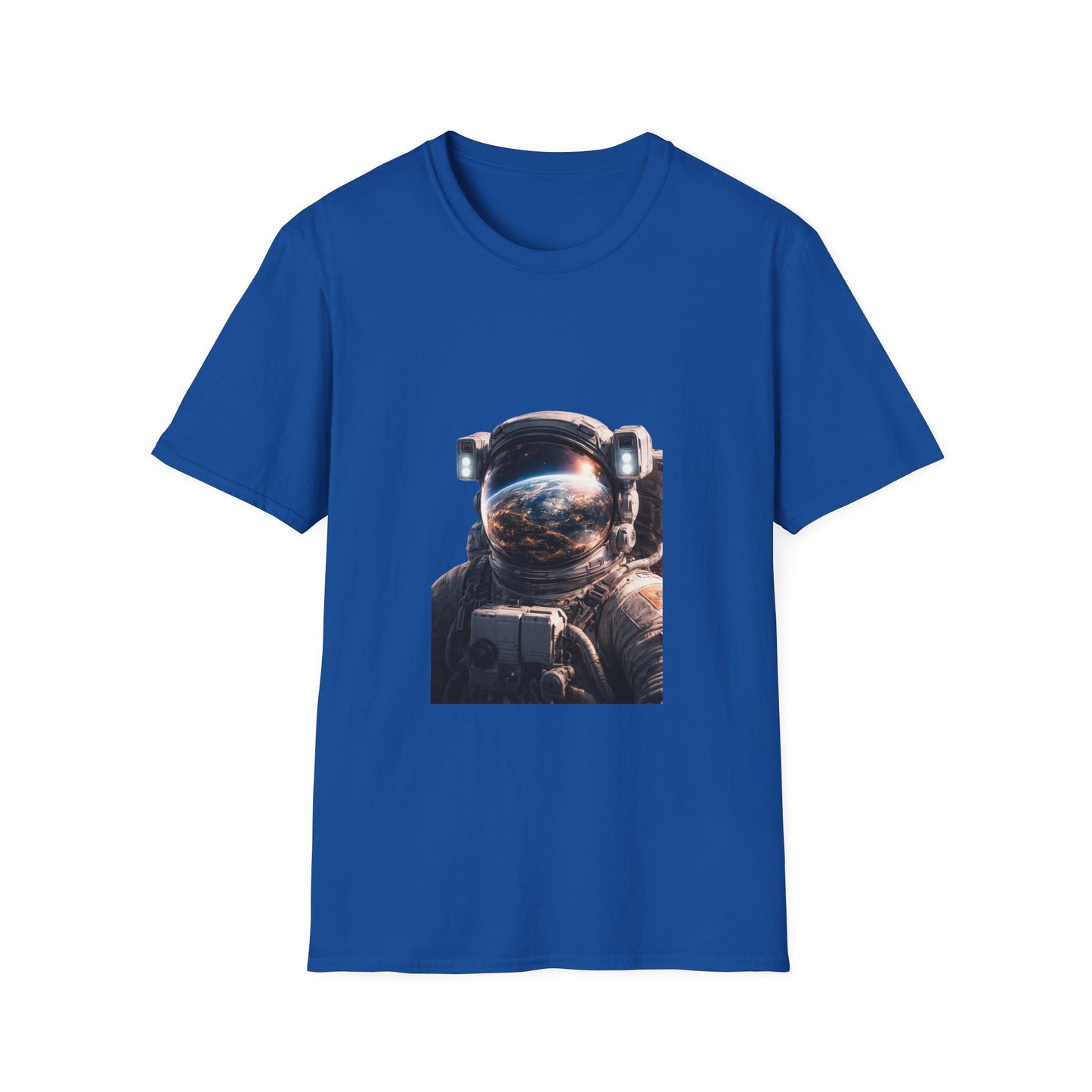 Earth From Space Astronaut Helmet T-Shirt