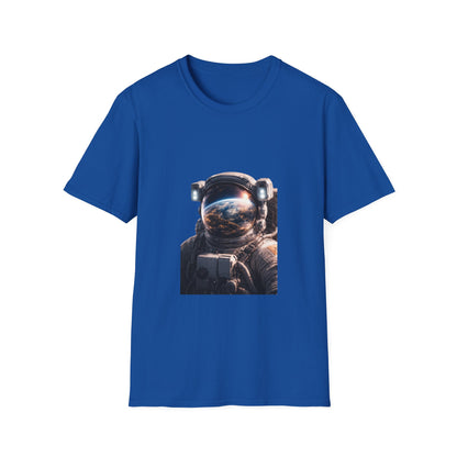 Earth From Space Astronaut Helmet T-Shirt