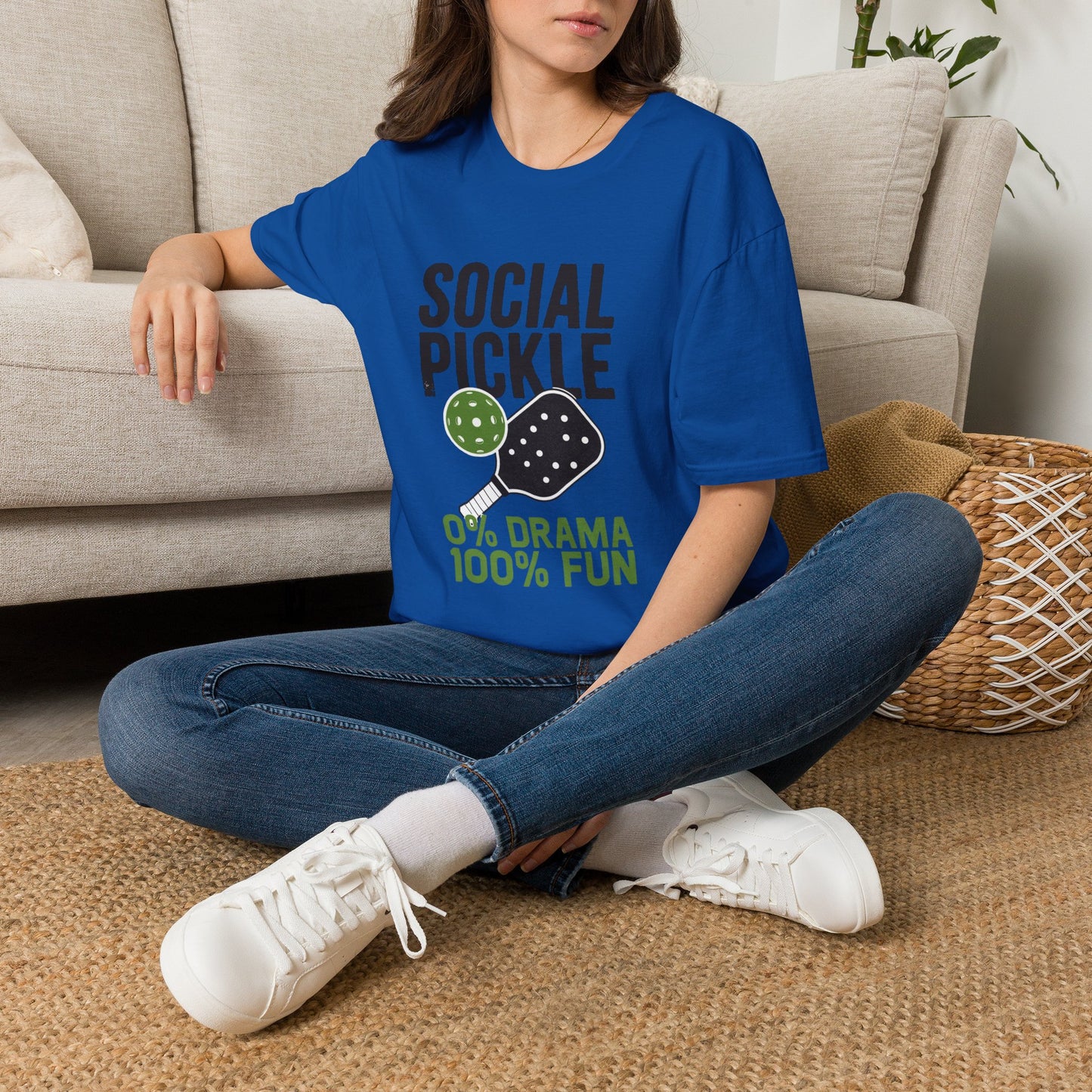 0% Drama 100% Fun Pickleball T-Shirt