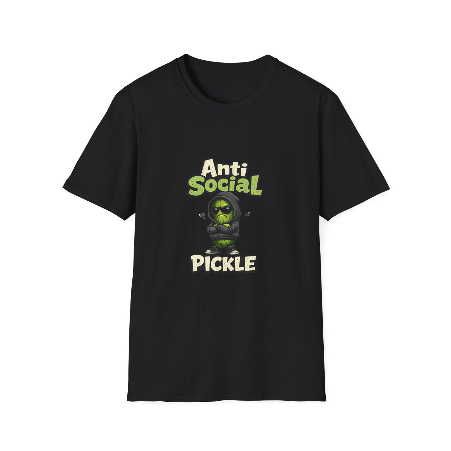 Anti Social Pickle T-Shirt — Funny Grumpy Pickleball Graphic Tee