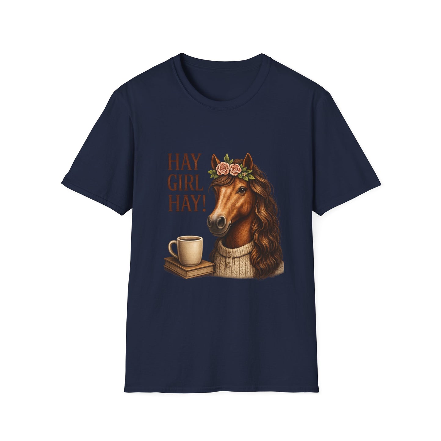 Hay Girl Hay! Horse Graphic T‑Shirt — Hay Girl Hay Funny Horse