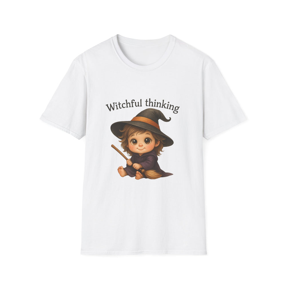 Witchful Thinking T-Shirt — Cute Witch Girl Halloween Tee
