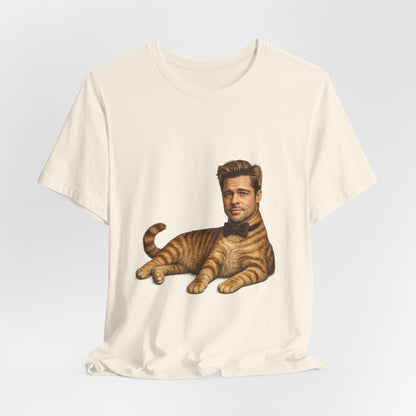 Brad Pitt Cat Parody T-Shirt