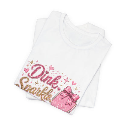 Dink Sparkle Repeat Funny Pickleball T-Shirt