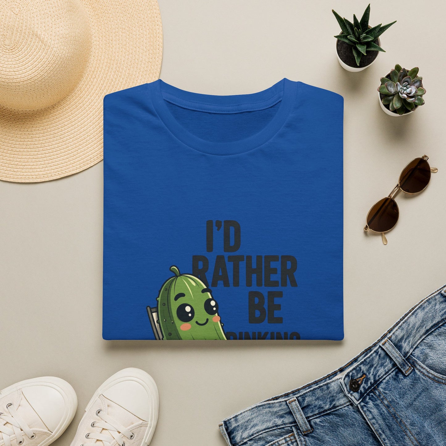 I'd Rather Be Dinking Funny Pickleball T-Shirt
