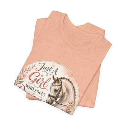 Just A Girl Who Loves Dressage Equestrian T-Shirt