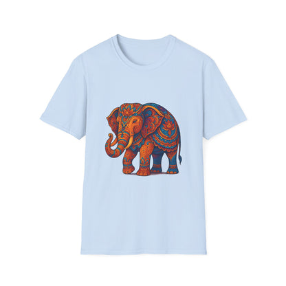 Vibrant Mandala Elephant Indian Art T-Shirt
