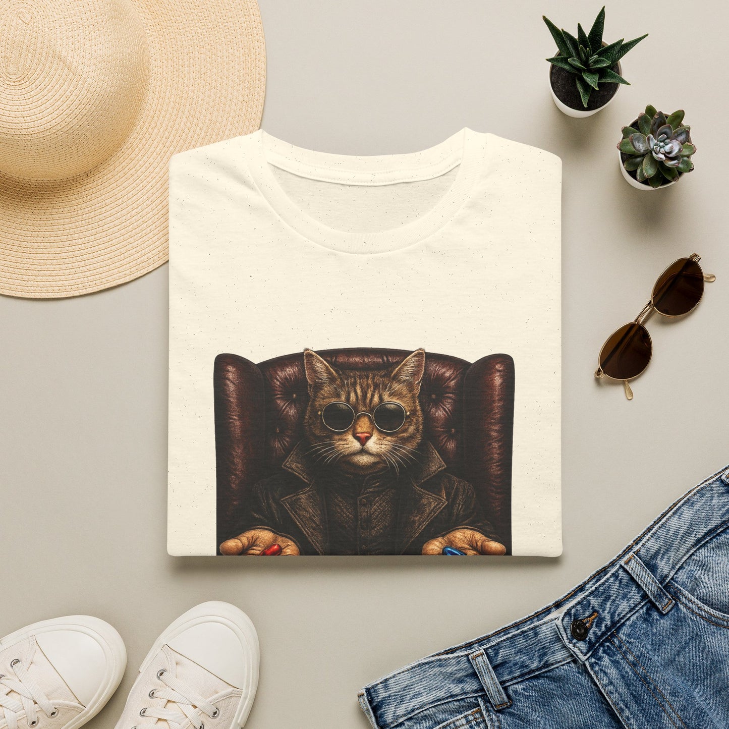 Matrix - Morpheus - Cat Parody T-Shirt
