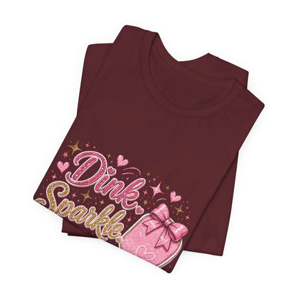 Dink Sparkle Repeat Funny Pickleball T-Shirt