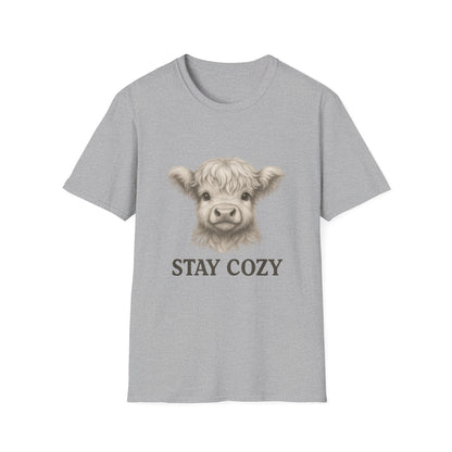 Stay Cozy Cute Highland Cow T-Shirt
