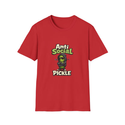 Anti Social Pickle T-Shirt — Funny Grumpy Pickleball Graphic Tee