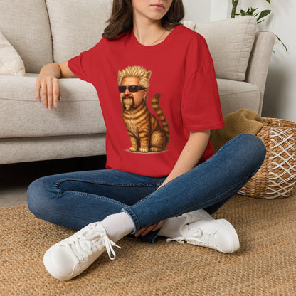 Guy Fieri Cat Funny Parody T-Shirt