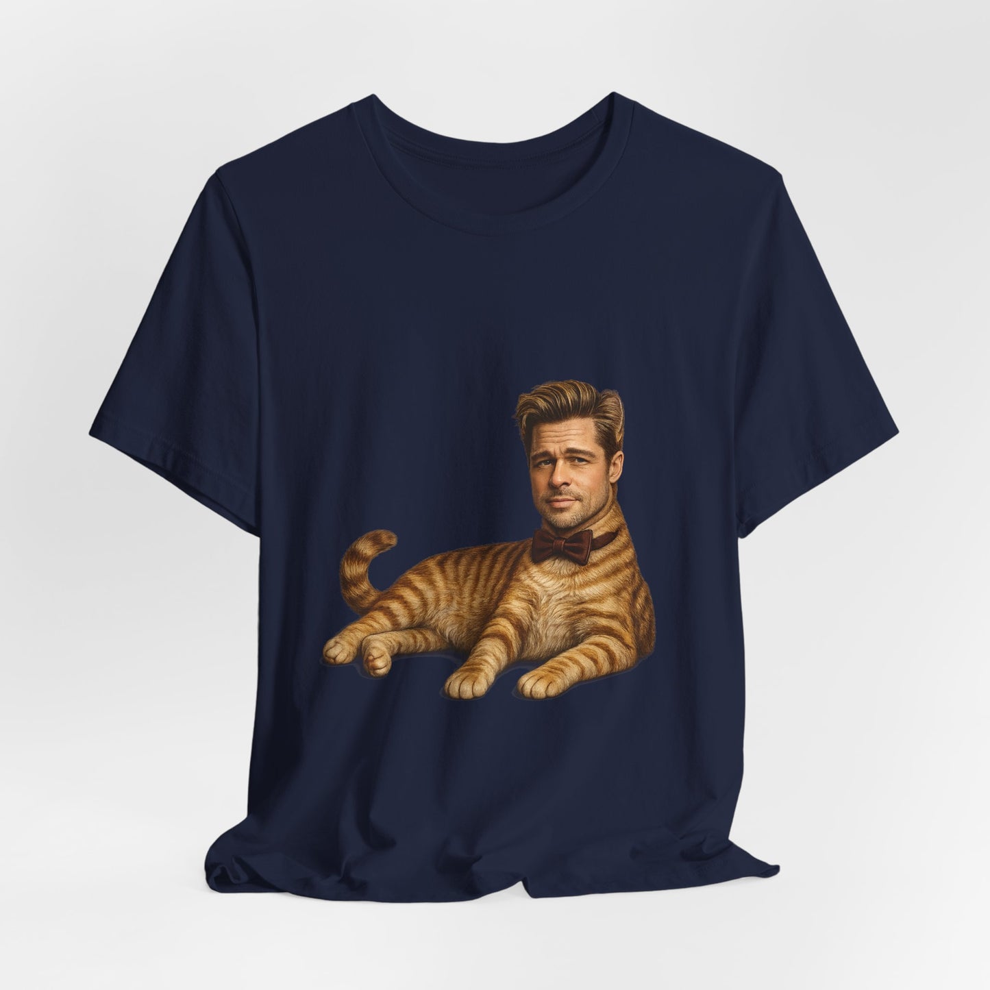 Brad Pitt Cat Parody T-Shirt