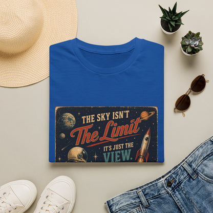 T-Shirt — "The Sky Isn't The Limit" Vintage Space Retro Graphic Tee