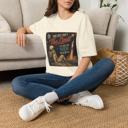 T-Shirt — "The Sky Isn't The Limit" Vintage Space Retro Graphic Tee