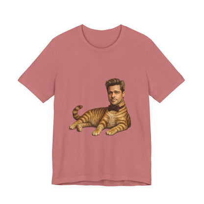 Brad Pitt Cat Parody T-Shirt