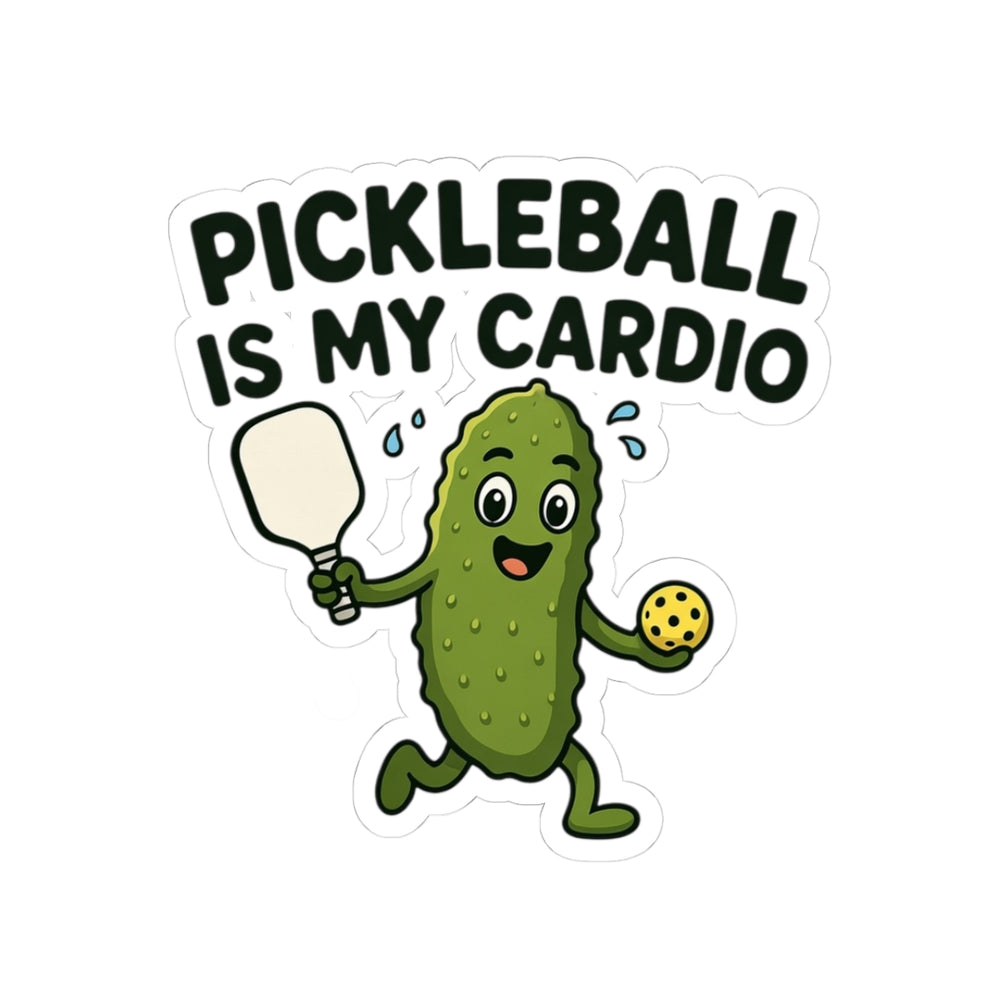 Pickleball is My Cardio Funny Sticker