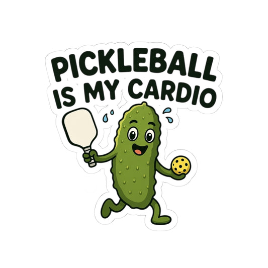 Pickleball is My Cardio Funny Sticker