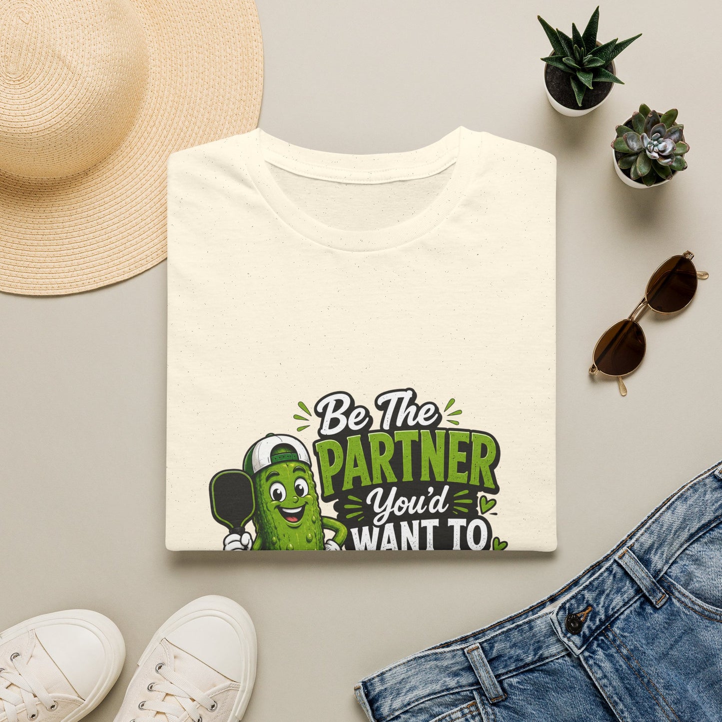 Pickle Partner T‑Shirt — “Be The Partner You’d Want To Play With” Funny Gaming/Board Game Tee
