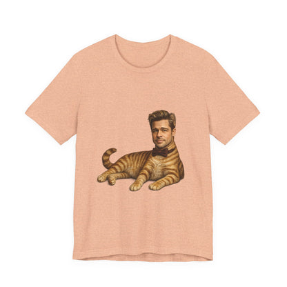 Brad Pitt Cat Parody T-Shirt