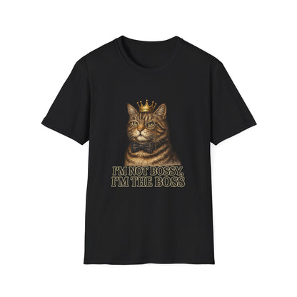Cat Crown T‑Shirt — "I’m Not Bossy, I’m The Boss" Graphic Tee