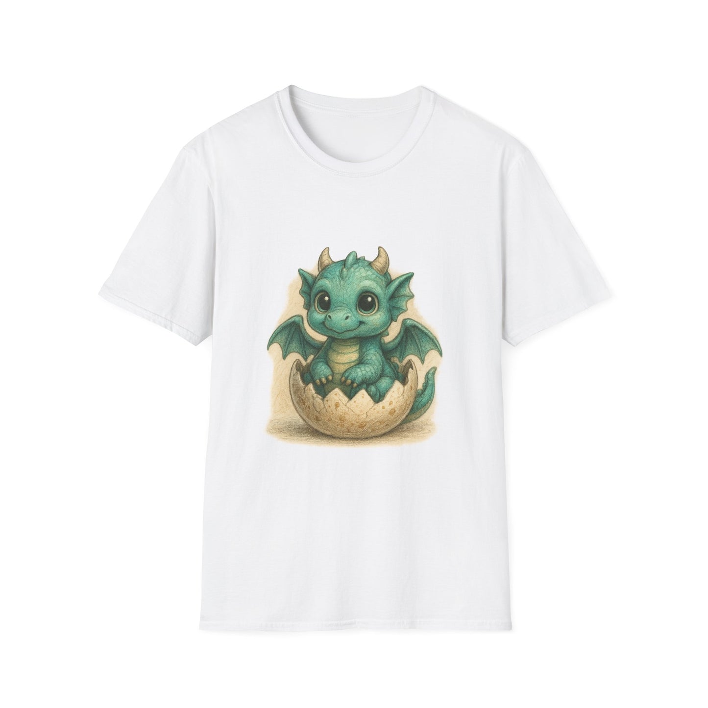 Cute Baby Dragon Hatching Egg T-Shirt