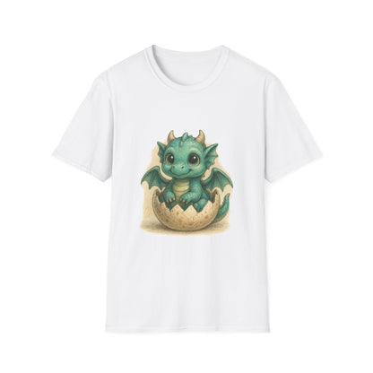 Cute Baby Dragon Hatching Egg T-Shirt