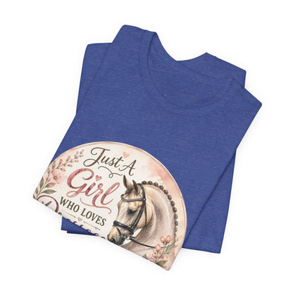 Just A Girl Who Loves Dressage Equestrian T-Shirt