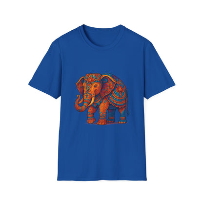 Vibrant Mandala Elephant Indian Art T-Shirt