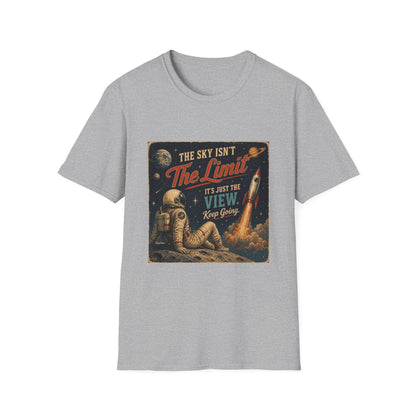 T-Shirt — "The Sky Isn't The Limit" Vintage Space Retro Graphic Tee