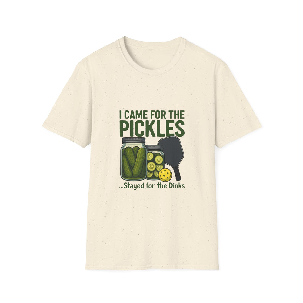I Came for the Pickles Stayed for the Dinks Funny Pickleball T-Shirt