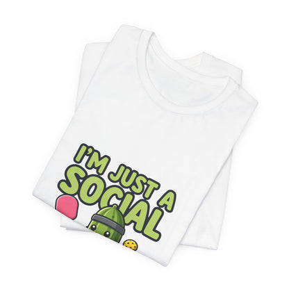 Social Pickle Tee — "I'm Just a Social Pickle" Funny Graphic T-Shirt