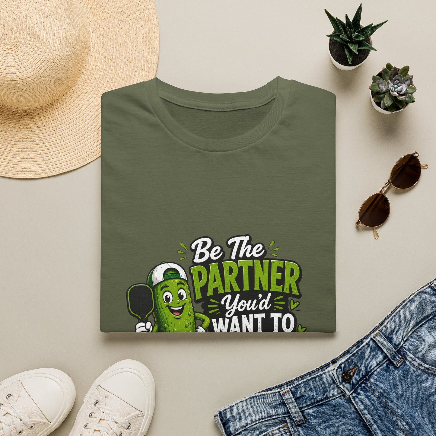 Pickle Partner T‑Shirt — “Be The Partner You’d Want To Play With” Funny Gaming/Board Game Tee