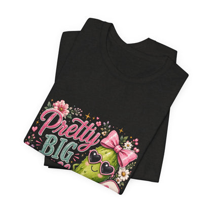 Pretty Big Dill T‑Shirt — Cute Pickleball Graphic Tee with Floral Accents