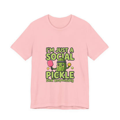 Social Pickle Tee — "I'm Just a Social Pickle" Funny Graphic T-Shirt