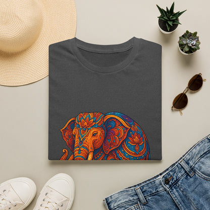 Vibrant Mandala Elephant Indian Art T-Shirt