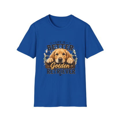 Life Is Better With a Golden Retriever T-Shirt