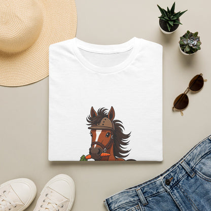 Barn Hair, Don't Care Funny Equestrian T-Shirt