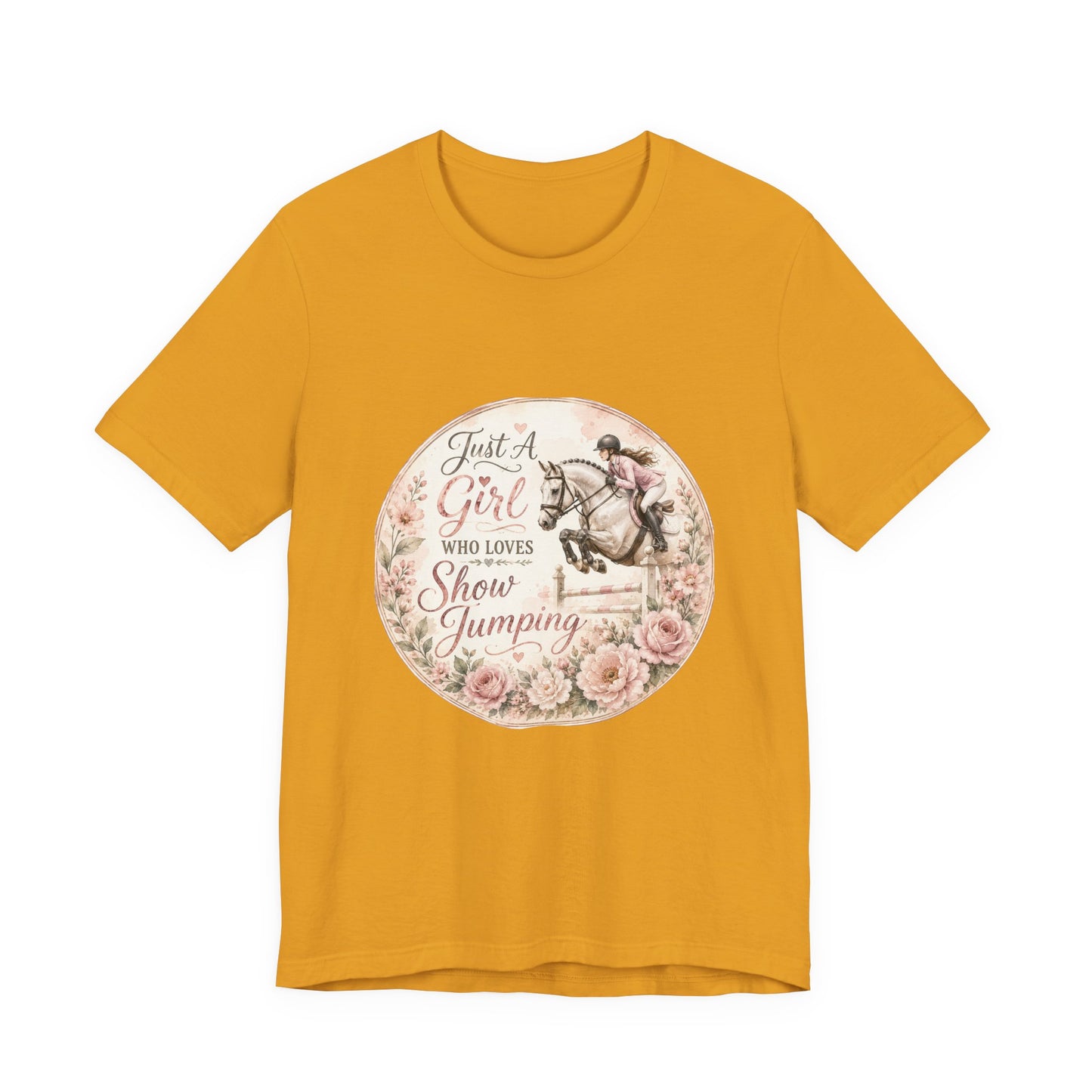Just A Girl Who Loves Show Jumping Equestrian T-Shirt