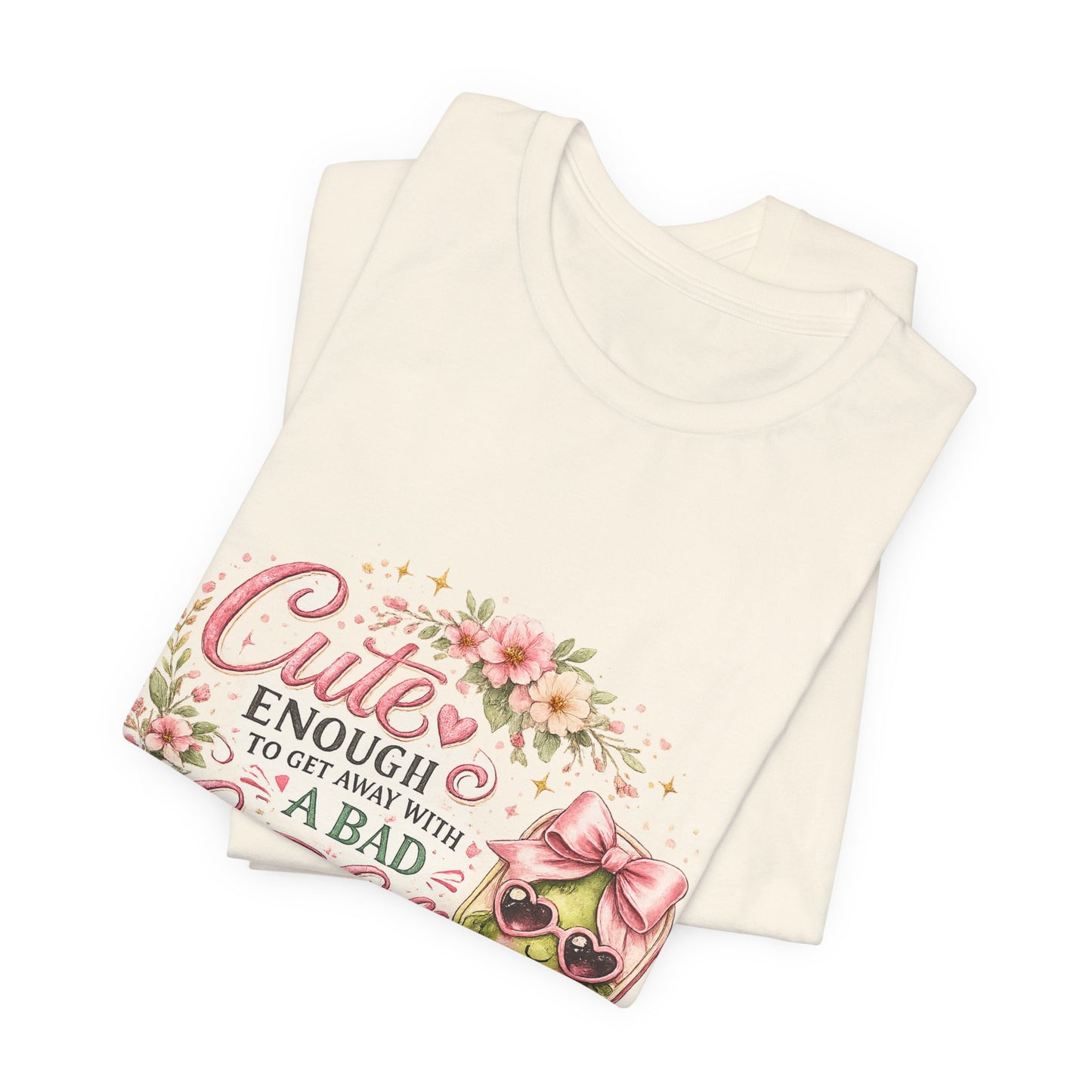 Cute Enough to Get Away with a Bad Line Call Funny Pickleball T-Shirt