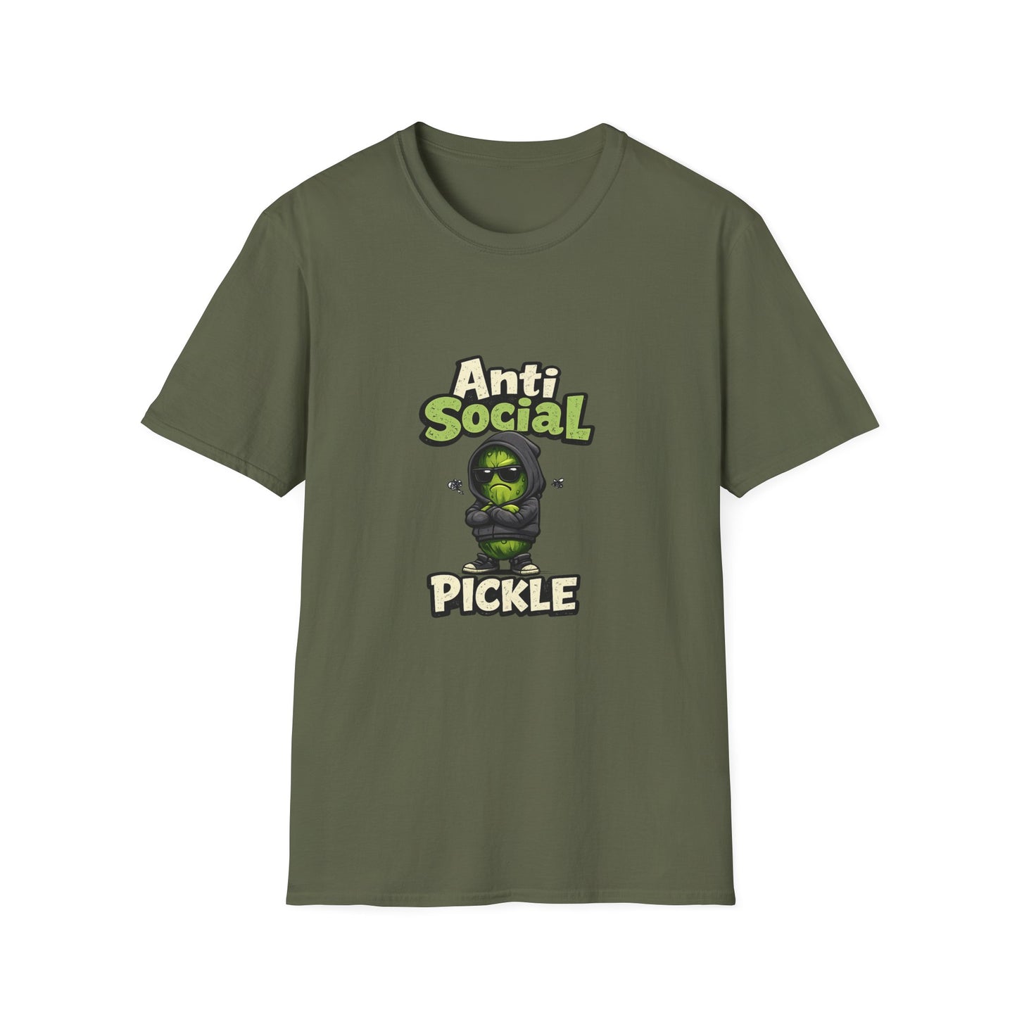 Anti Social Pickle T-Shirt — Funny Grumpy Pickleball Graphic Tee