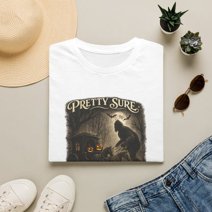 Sasquatch Stole My Carriage Ride Funny Halloween T-Shirt