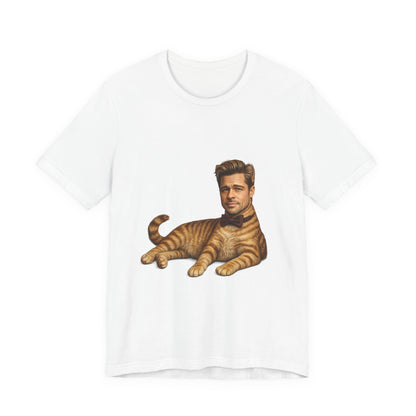 Brad Pitt Cat Parody T-Shirt