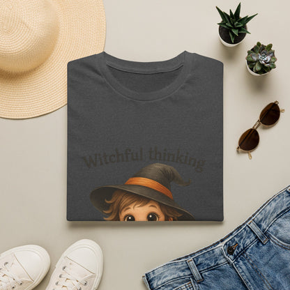Witchful Thinking T-Shirt — Cute Witch Girl Halloween Tee