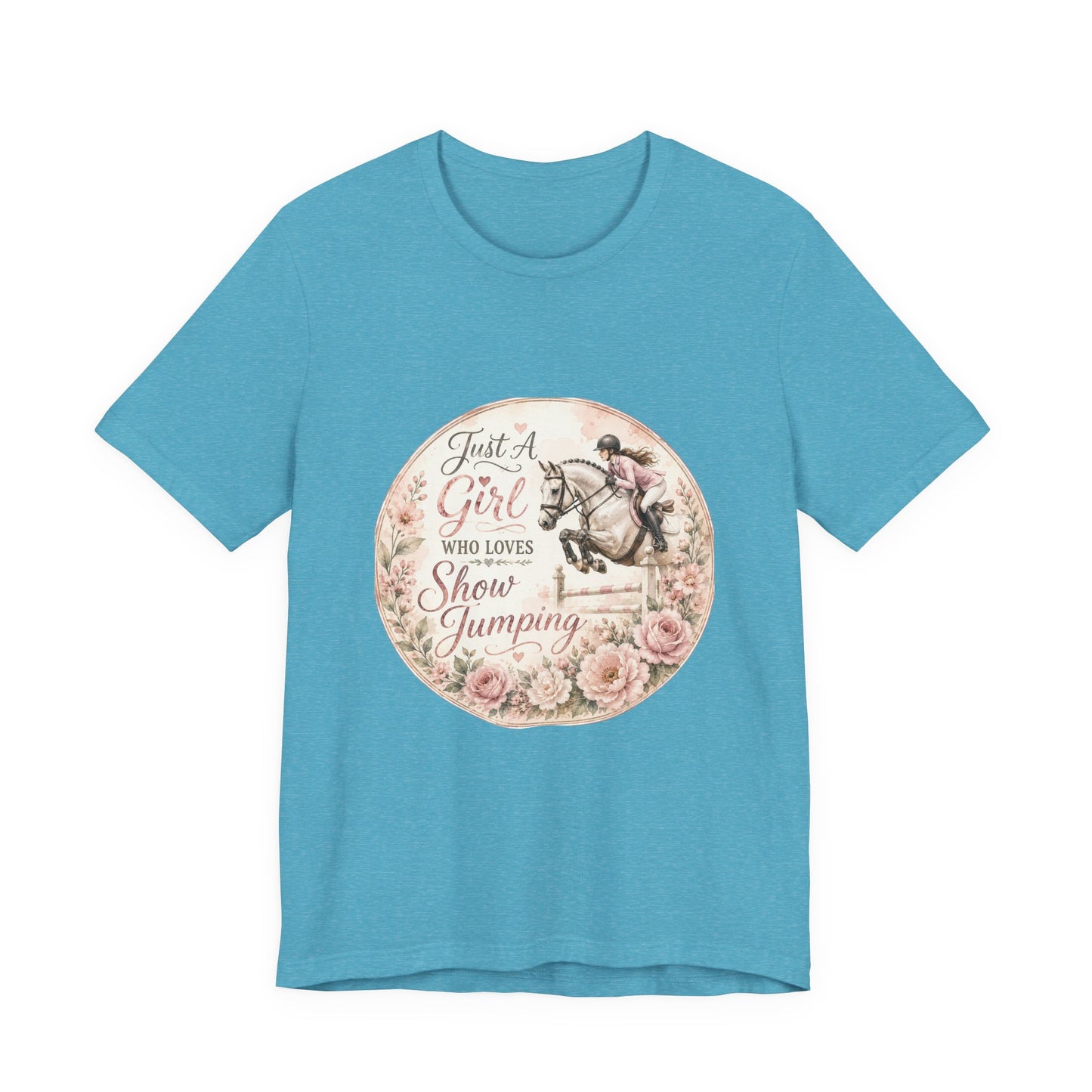 Just A Girl Who Loves Show Jumping Equestrian T-Shirt