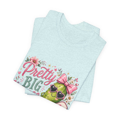 Pretty Big Dill T‑Shirt — Cute Pickleball Graphic Tee with Floral Accents