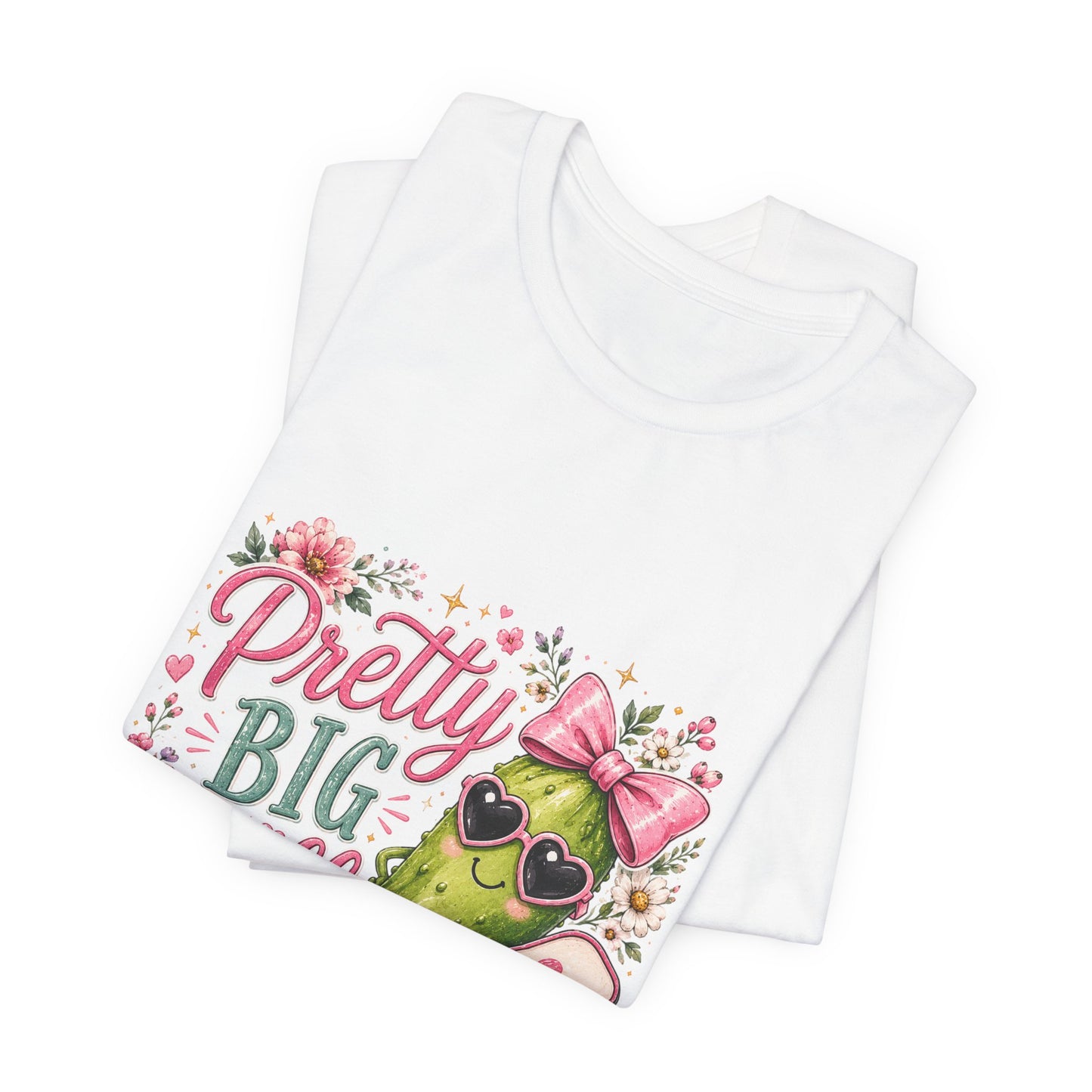 Pretty Big Dill T‑Shirt — Cute Pickleball Graphic Tee with Floral Accents