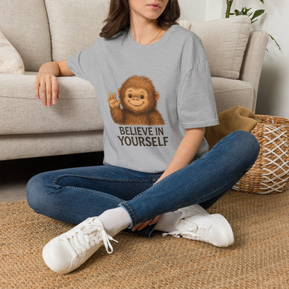 Believe in Yourself Cute Bigfoot T-Shirt