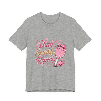 Dink Sparkle Repeat Funny Pickleball T-Shirt